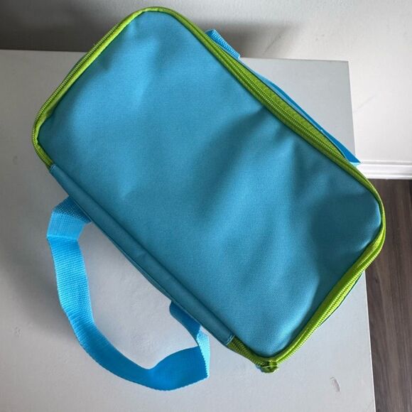 Trader Joe’s Bag Blue Mini Insulated Tote Bag NEW - Picture 3 of 6